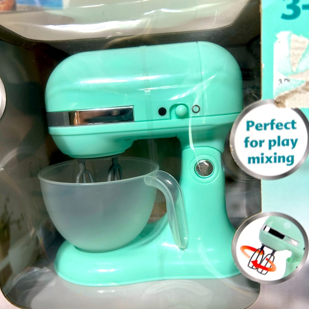 Gourmet Children's or Kids' Play Kitchen Appliances Set - Teal - Picture 4 of 8
